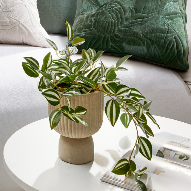 Artificial Zebrina Hanging Plant 8 Artificial Zebrina Hanging Plant
