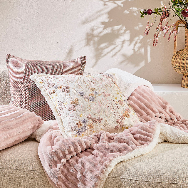 Tulip Fields Embroidered Cushion 1 Tulip Fields Embroidered Cushion