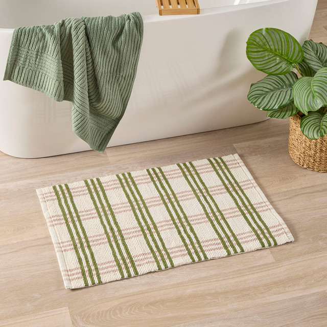 Chloe Gingham Bath Rug
