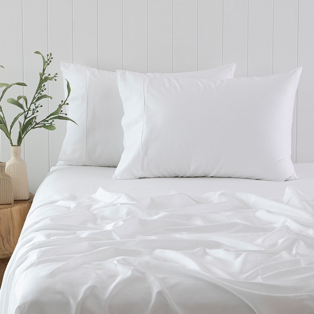 400TC Bamboo Cotton Queen Pillowcase Pair 1 400TC Bamboo Cotton Queen Pillowcase Pair
