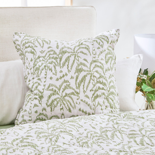Ikat Palms European pillowcase 1 Ikat Palms European pillowcase