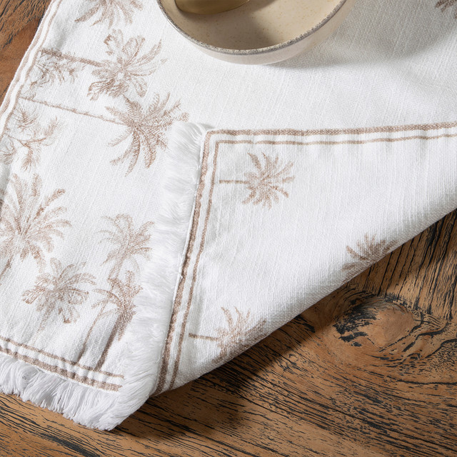 Tahiti Natural Reversible Table Runner 1 Tahiti Natural Reversible Table Runner