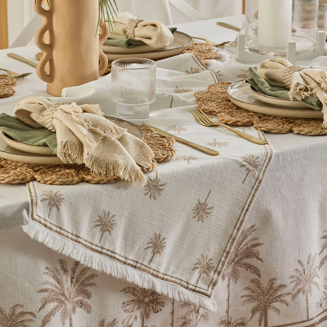 Tahiti Natural Reversible Table Runner 6 Tahiti Natural Reversible Table Runner