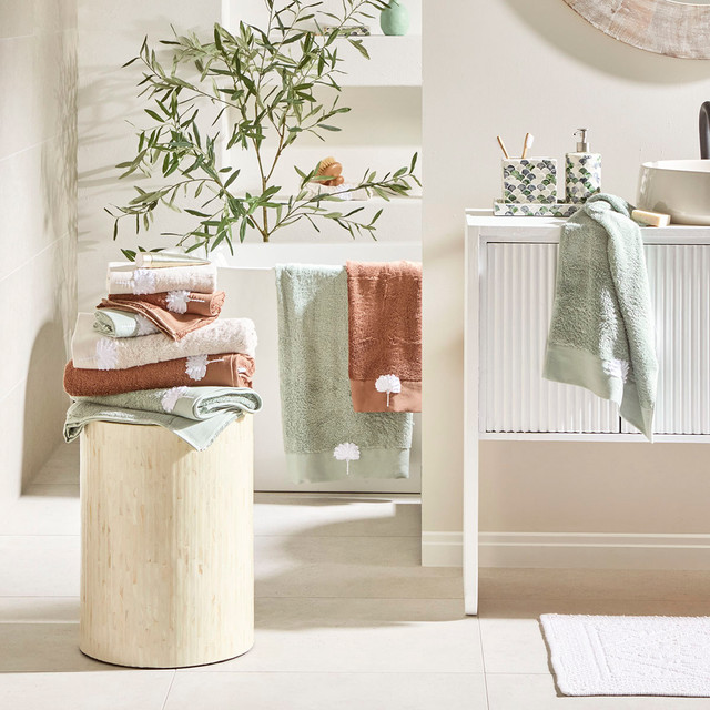 Tamara Palm Cotton Bamboo Bath Towel Range 1 Tamara Palm Cotton Bamboo Bath Towel Range