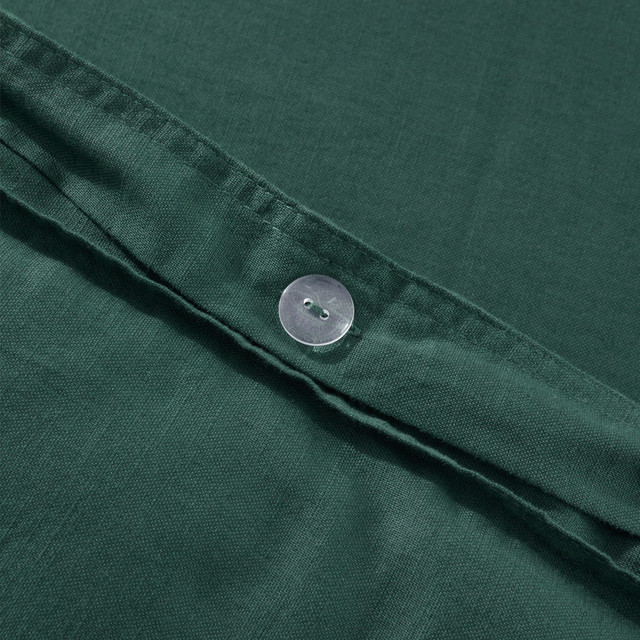Washed Linen Look Dark Teal Quilt Cover Set 10 Washed Linen Look Dark Teal Quilt Cover Set