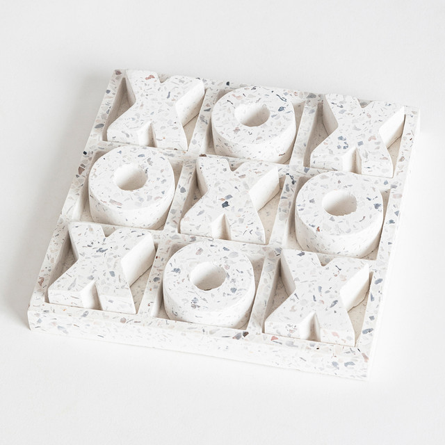 Terrazzo White Noughts and Crosses