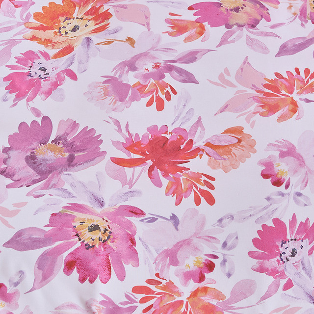 Dahlia Reversible Floral Quilt Cover Set 8 Dahlia Reversible Floral Quilt Cover Set