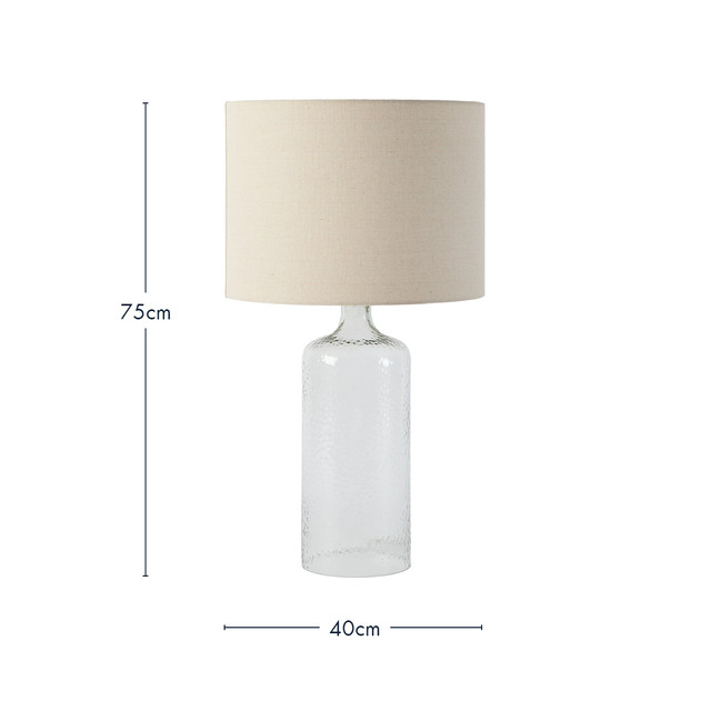 Rafferty 75cm Glass Table Lamp