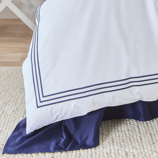 Hotel Luxury Navy Quilt Cover Set 11 Hotel Luxury Navy Quilt Cover Set