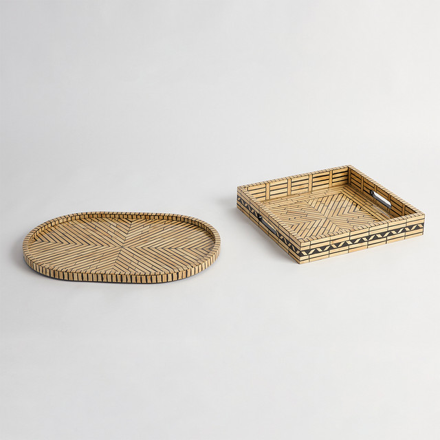 Mica Bamboo Tray 10 Mica Bamboo Tray