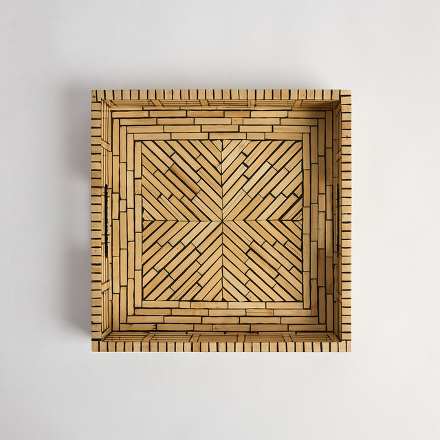 Mica Bamboo Tray 14 Mica Bamboo Tray