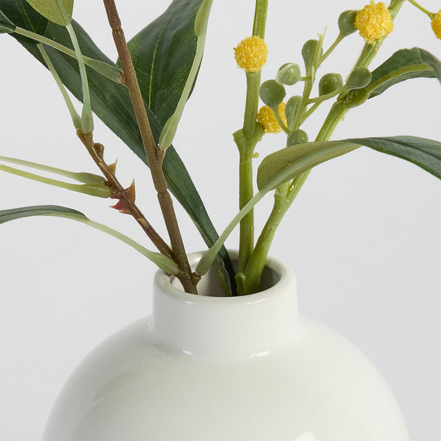 Wattle Yellow Bouquet in Vase 7 Wattle Yellow Bouquet in Vase