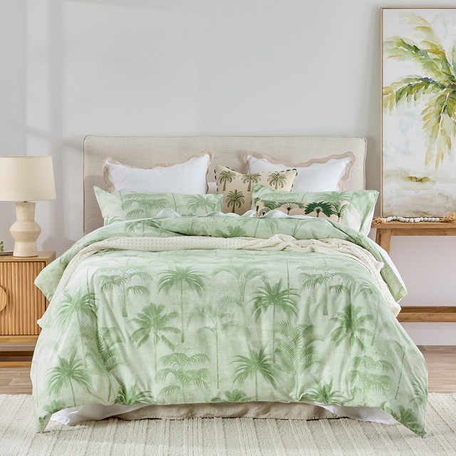 Mahina Palm Tree Quilt Cover Set 1 Mahina Palm Tree Quilt Cover Set