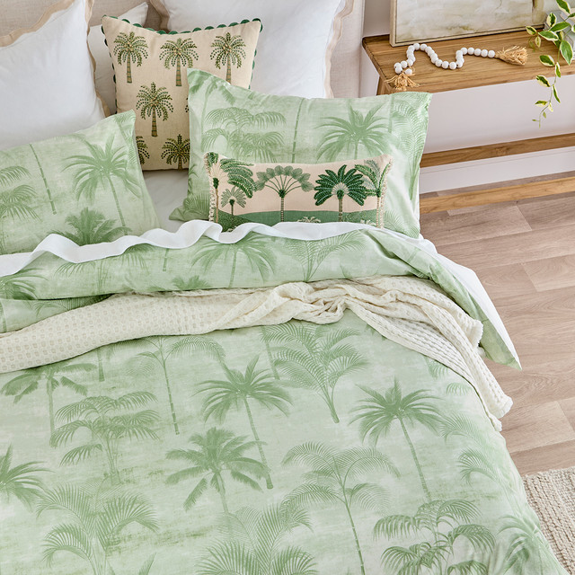 Mahina Palm Tree Quilt Cover Set 8 Mahina Palm Tree Quilt Cover Set