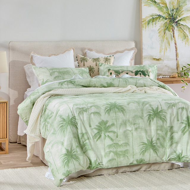 Mahina Palm Tree Quilt Cover Set 12 Mahina Palm Tree Quilt Cover Set