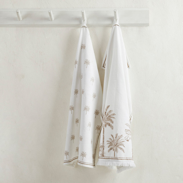 Tahiti Natural Tea Towel 2pk 7 Tahiti Natural Tea Towel 2pk