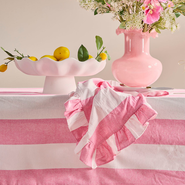 Piper Stripe Ruffle Napkin 4 Pack 15 Piper Stripe Ruffle Napkin 4 Pack