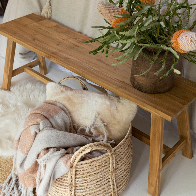 Ward Recycled Teak Bench 18 Ward Recycled Teak Bench