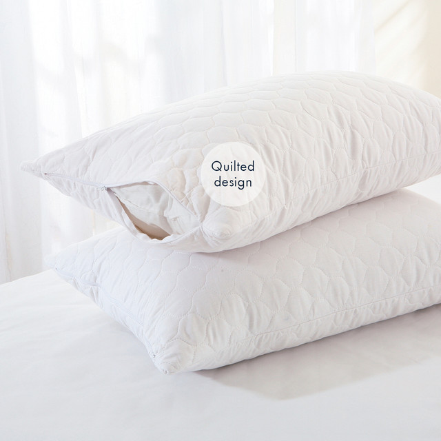 Natural Cotton King Pillow Protector 12 Natural Cotton King Pillow Protector